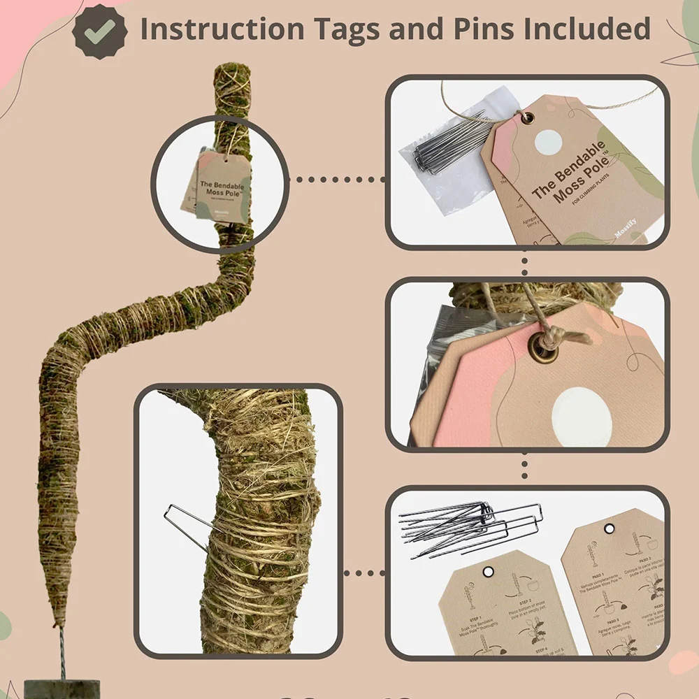 Mossify The Original Bendable Moss Pole™ 6 Mossify The Original Bendable Moss Pole™