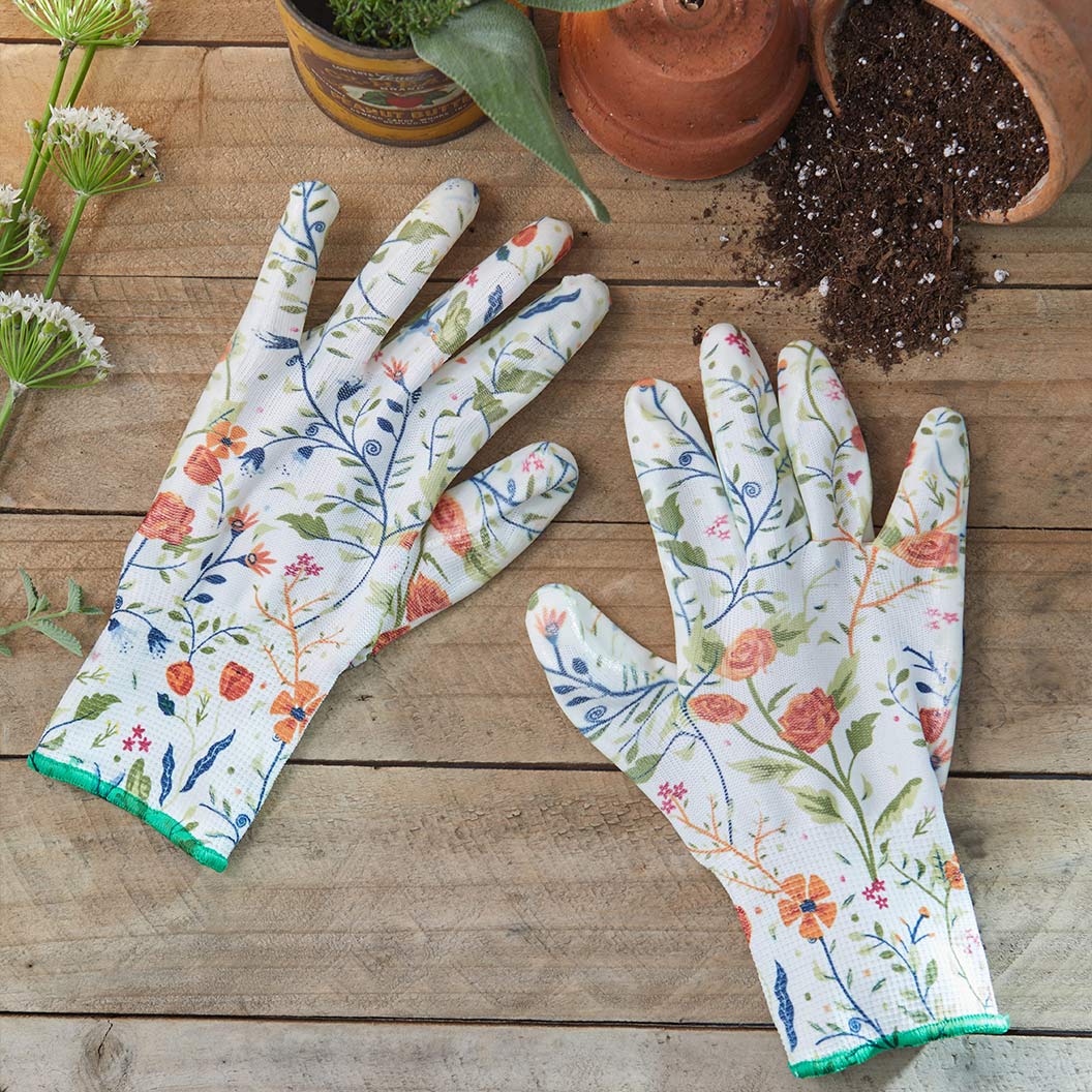 Womanswork Garden of Paradise Nitrile Weeder Gloves 2 Womanswork Garden of Paradise Nitrile Weeder Gloves
