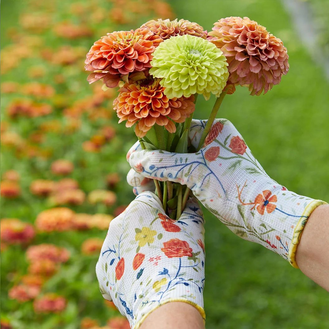 Womanswork Garden of Paradise Nitrile Weeder Gloves 4 Womanswork Garden of Paradise Nitrile Weeder Gloves