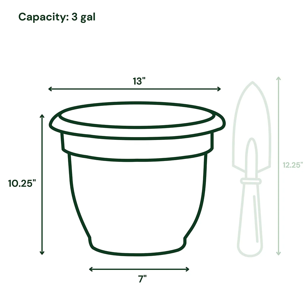 Bloem Ariana Self-Watering Planter in Pebble Stone 9 Bloem Ariana Self-Watering Planter in Pebble Stone